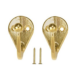 PERCHERO 4.2 X 2.4 X 4.4 CM DORADO 2 PIEZAS