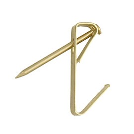 GANCHO PARA CUADROS DE 2.5 X 1 CM DORADO 50 PIEZAS