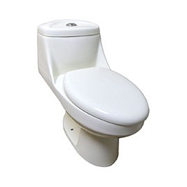 SANITARIO ZEUS 1 PIEZA ALARGADO 3.8 Y 4.8 L BLANCO