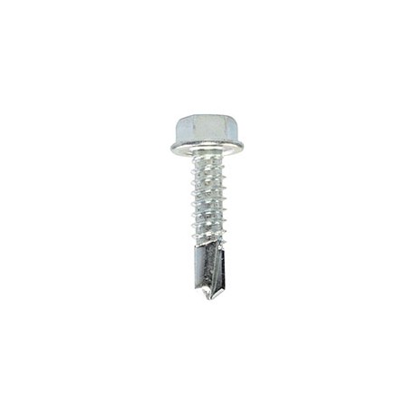TORNILLO AUTOPERFORANTE 1/4 X 1 PULGADA PLATA CON 25 PIEZAS