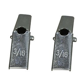 TAQUETES MARIPOSA 3/16 X 3 PULGADAS GRIS OSCURO 6 GR 2 PIEZAS