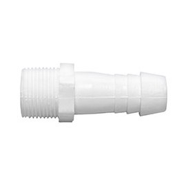 ADAPTADOR MACHO DE 3/4 DE PULGADA BLANCO