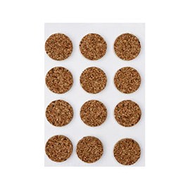 ALMOHADILLAS PROTECTORAS 1.3 CM CAFÉ 12 PIEZAS