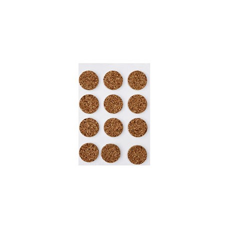ALMOHADILLAS PROTECTORAS 1.3 CM CAFÉ 12 PIEZAS