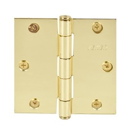 BISAGRA DE CABEZA PLANA 8.89 X 8.89 CM DORADO 2 PIEZAS