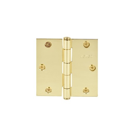 BISAGRA DE CABEZA PLANA 8.89 X 8.89 CM DORADO 2 PIEZAS