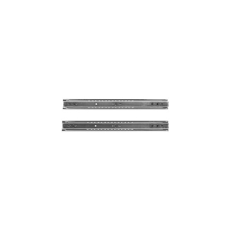 CORREDERAS DE EXTENSIÓN TOTAL NÍQUEL 39.5 X 4.5 CM PLATA