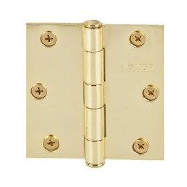 BISAGRA DE CABEZA PLANA 7.62 X 7.62 CM DORADO 2 PIEZAS