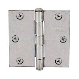 BISAGRA CON CABEZA PLANA 7.62 X 7.62 CM PLATA 2 PIEZAS