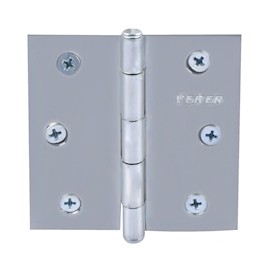 BISAGRA DE CABEZA PLANA 3 X 3 PULGADAS PLATA 2 PIEZAS