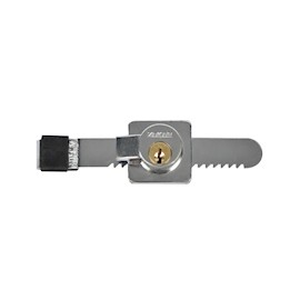 CERRADURA PARA VITRINA 12 X 2.7 X 3.3 CM PLATA