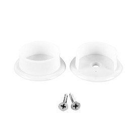 JUEGO DE BRIDAS PLÁSTICAS REDONDAS 1 3/8 DE PULGADA BLANCO