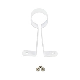 SOPORTE CENTRAL PARA TUBO REDONDO 1 PULGADA BLANCO
