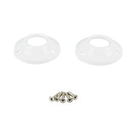 JUEGO DE BRIDAS DE LÁMINA REDONDAS 1 PULGADA BLANCO