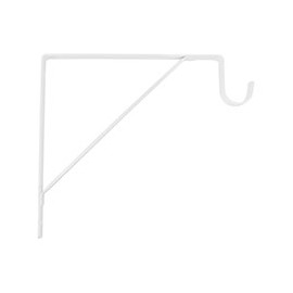 MÉNSULA REFORZADA CON GANCHO 27 X 32 X 2.6 CM BLANCO