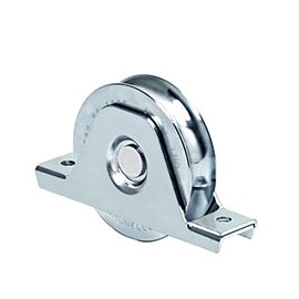 RUEDA PORTON CORREDIZO 10CM C/BASE CANAL U