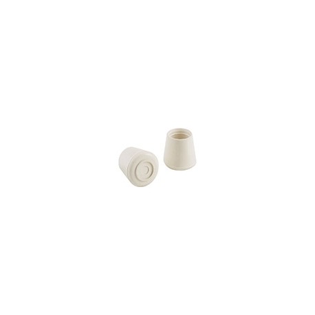 TAPÓN PARA BANCO DE GOMA BLANCO 5/8'