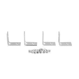 ESCUADRA DE UNIÓN DE 1 X 1 PULGADA PLATA