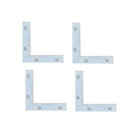 REFUERZO DE UNIÓN "L" 6.5 X 6.5 CM PLATA 4 PIEZAS
