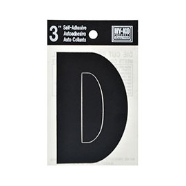 LETRA "D" DE VINILO 7.62 CM