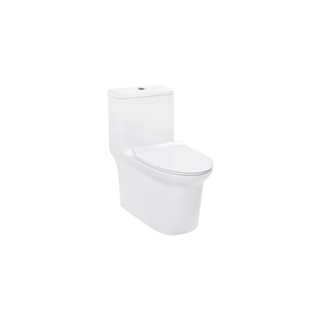 SANITARIO QUADRO II 1 PIEZA ALARGADO 3.5 Y 4.8 L BLANCO