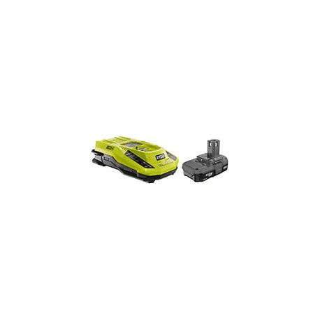 BATERÍA Y CARGADOR RYOBI DE 18 V VERDE