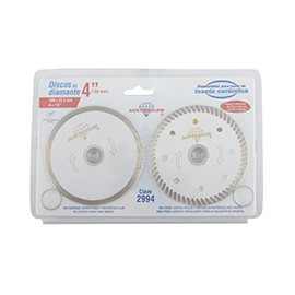 DISCOS DE DIAMANTE DE 4 PULGADAS 2 PIEZAS