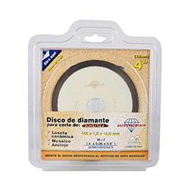 DISCO DE DIAMANTE PARA CORTE 4 PULGADAS