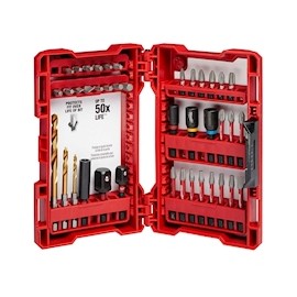 JUEGO DE PUNTAS Y BROCAS DE IMPACTO SHOCKWAVE 40 PIEZAS