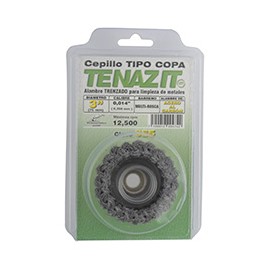 CEPILLO TIPO COPA DE ALAMBRE TRENZADO DE 3 PULGADAS