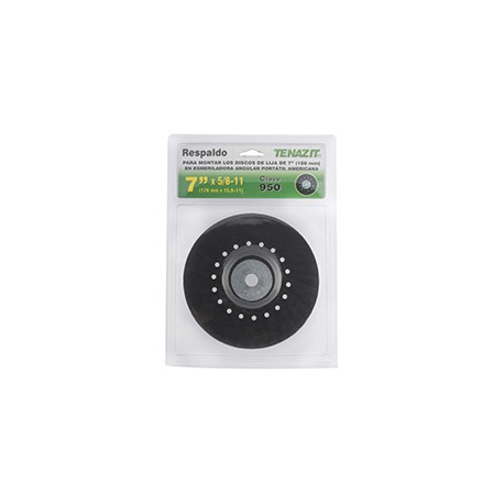 RESPALDO PARA DISCO DE LIJA DE 7 PULGADAS NEGRO
