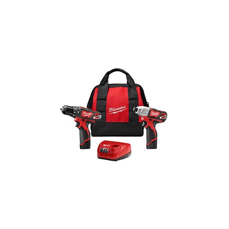 M12 COMBO TALADRO ROTOMARTILLO Y ATORNILLADOR IMPACTO 12V CON 2 BATERÍAS COMP 1.5AH, CARGADOR, BOLSA