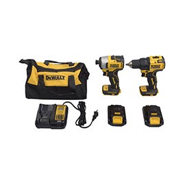 JUEGO DE TALADRO PERCUTOR/ ATORNILLADOR DEWALT 6 PIEZAS