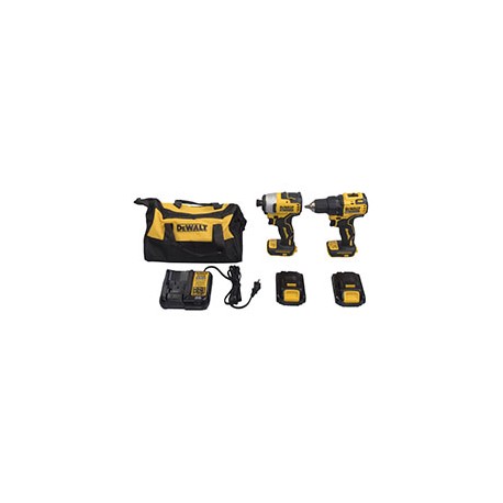 JUEGO DE TALADRO PERCUTOR/ ATORNILLADOR DEWALT 6 PIEZAS
