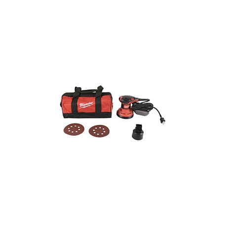 LIJADORA ORBITAL 5". 3 AMP 120-VOLT. MILWAUKEE