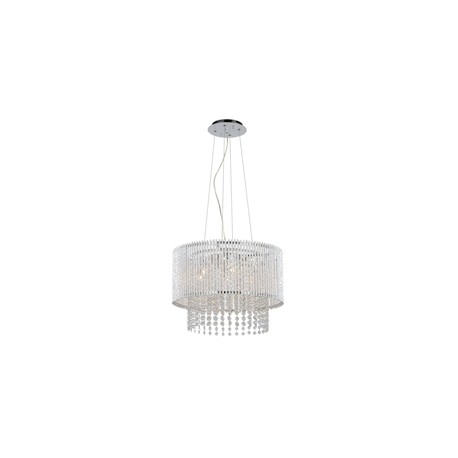 COLGANTE DE 7 LUCES HELENA 42.5 X 20 CM PLATA DECOR LIVING