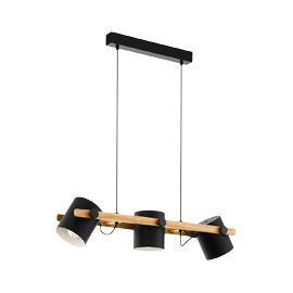 Luminario colgante vintage Hornwod 3L