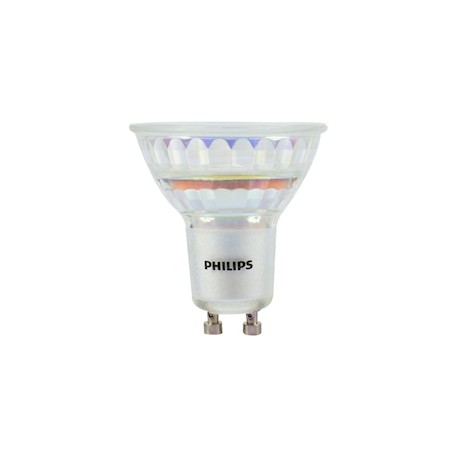 FOCO DICROICA LED GU10 PHILIPS 6 WATTS 400 LÚMENES LUZ CÁLIDA AMARILLA