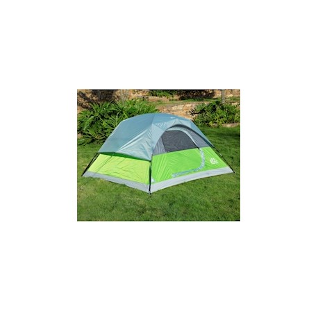 CASA DE ACAMPAR PARA 3 PERSONAS VERDE 106.6 X 213.3 X 182.77 CM FIBRA DE VIDRIO Y POLIÉSTER