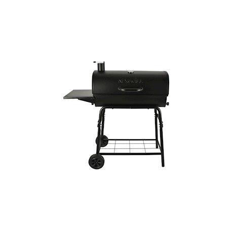 ASADOR DE CARBÓN TIPO BARRIL 62 X 105.5 X 120 CM NEGRO
