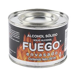 ALCOHOL SÓLIDO 250 MILILITROS NEGRO FUEGO ENVASADO