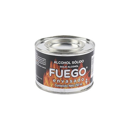 ALCOHOL SÓLIDO 250 MILILITROS NEGRO FUEGO ENVASADO
