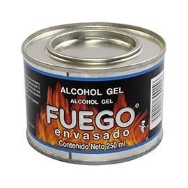 ALCOHOL EN GEL 250 ML NEGRO FUEGO ENVASADO