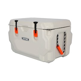 HIELERA BEIGE DE ALTO RENDIMIENTO 61.5 LT PARA 75 LATAS