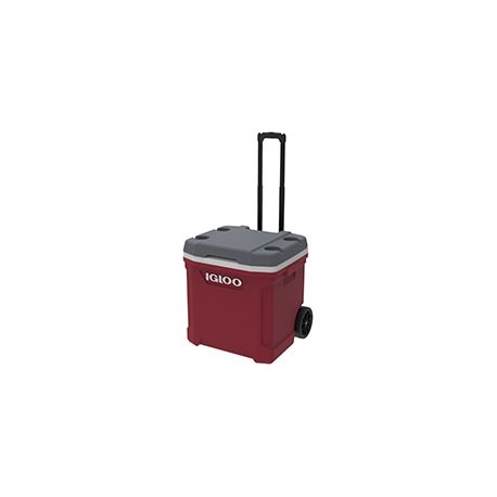HIELERA CUBE ROJO DE 56.7 L PARA 90 LATAS CON RUEDAS