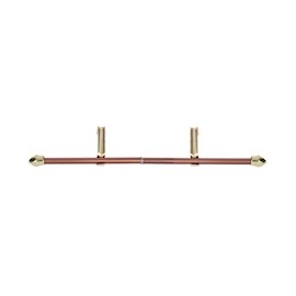 CORTINERO AJUSTABLE DE 76 A 122 CM CAFÉ