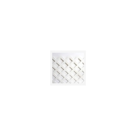 CERCA DIAMOND PLÁSTICO BLANCO 121 X 242 CM