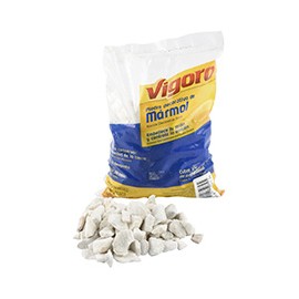 PIEDRA DECORATIVA RÚSTICA MÁRMOL DE 2 KG BLANCA