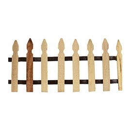 CERCA DE MADERA PARA JARDÍN DE 29 CM X 1.80 M BEIGE