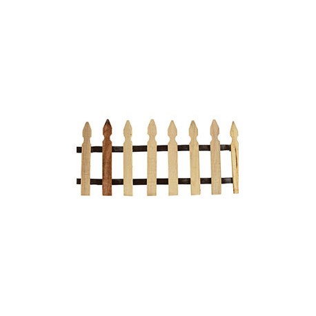 CERCA DE MADERA PARA JARDÍN DE 29 CM X 1.80 M BEIGE